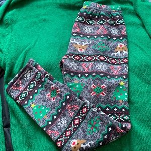 Christmas Patterned Fleece Lined Leggings | Just Cozy
